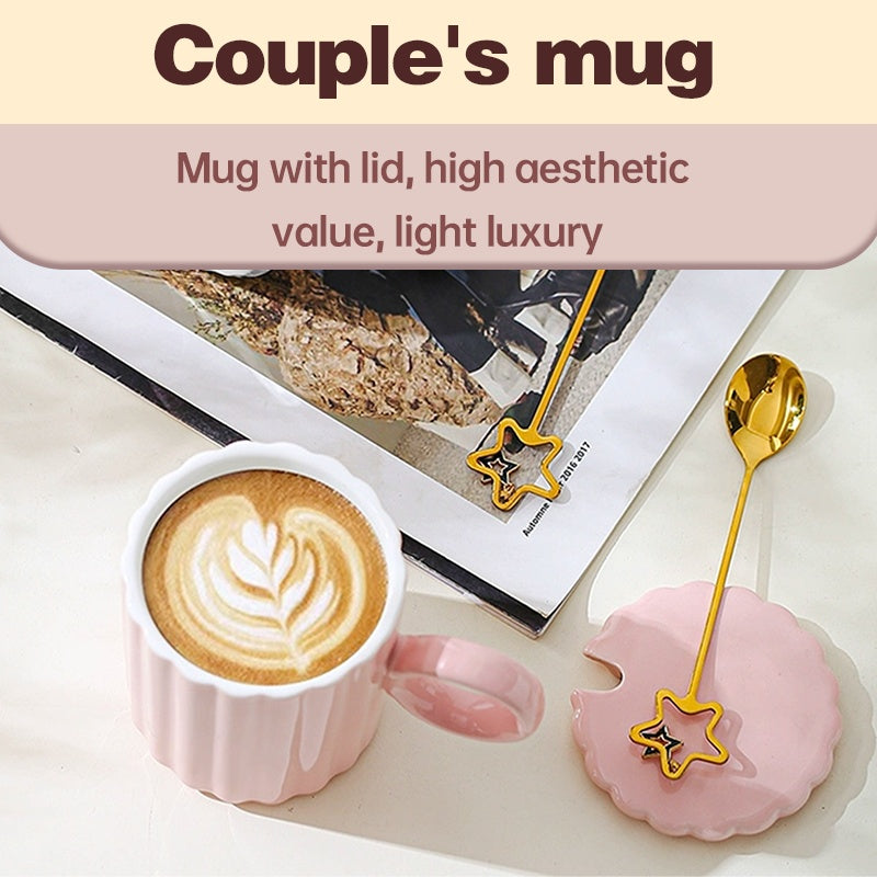 Petal Ceramic Mug-Pink