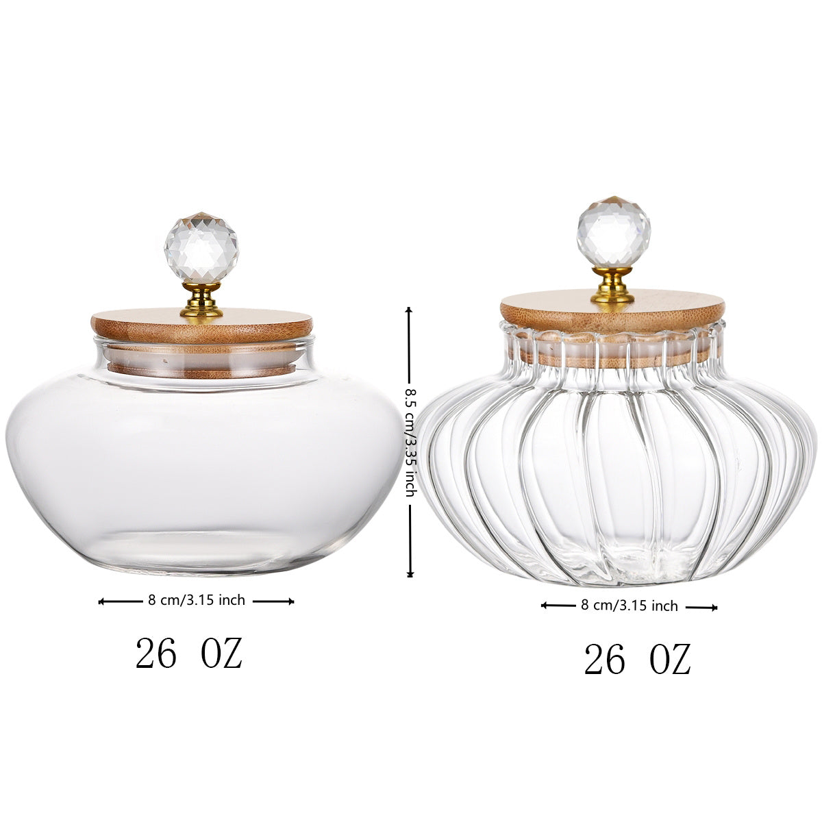 High Borosilicate Stripe Sealed Jar